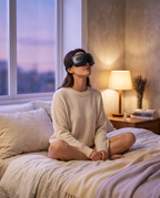 Lidly eye massager in bed